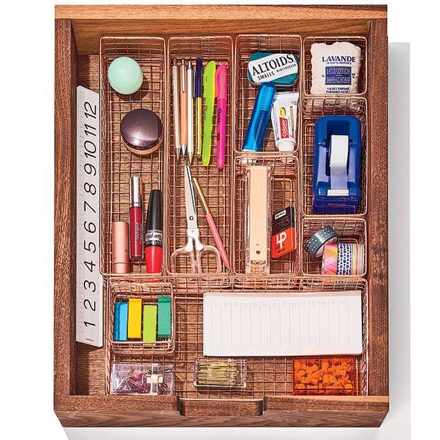 Organized junk drawer