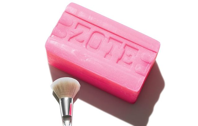 Zote soap for makeup brushes