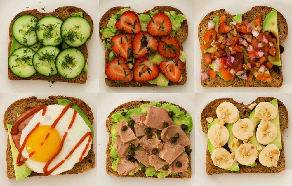 6 ways to rock avocado toast