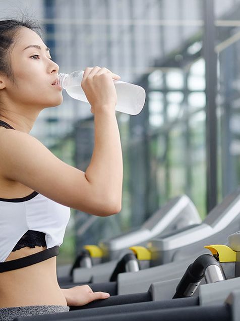 Drinking amino acids to boost workout