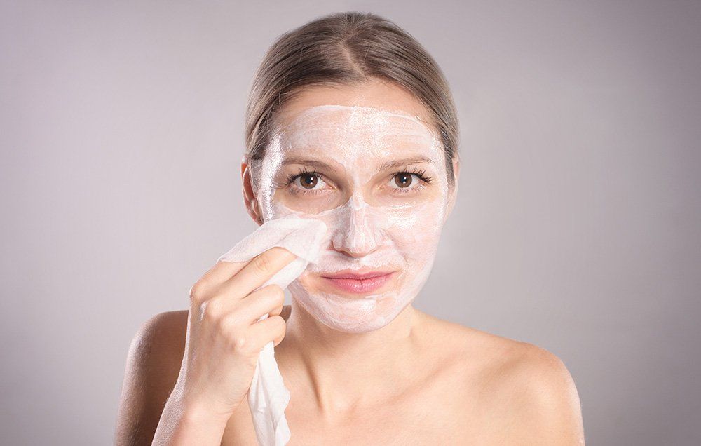 Over exfolate skin with face masks