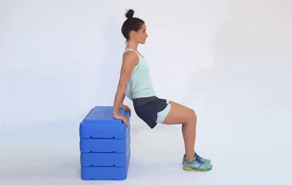 Bench dip: FitGIF Friday | Women's Health