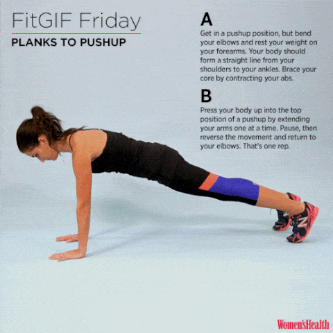 fit gif friday planks to pushup