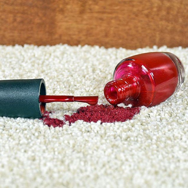 how to remove nail polish from carpet, fabric