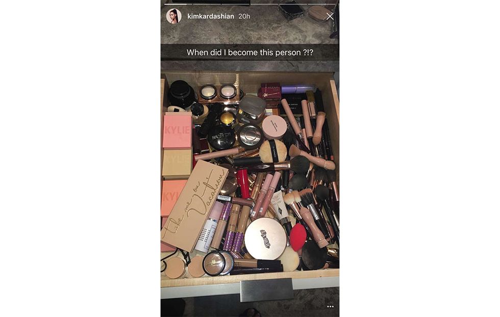 kim kardashian instagram story makeup