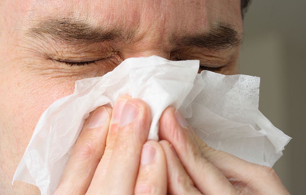 Man ruptures throat holding in sneeze