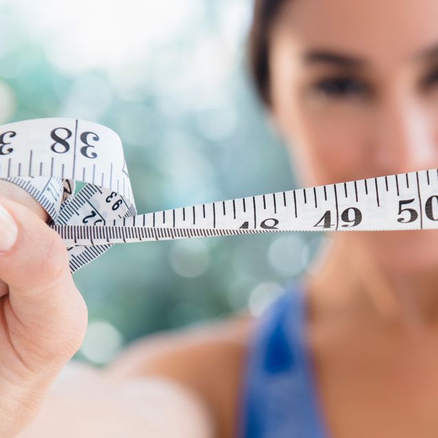 Measuring tape or scale for weight loss