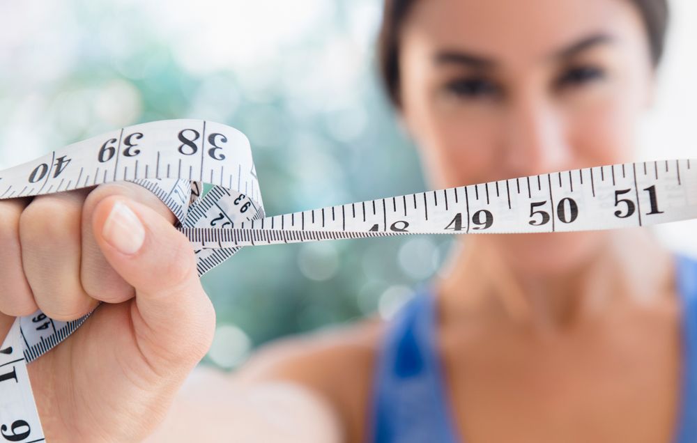 Measuring tape or scale for weight loss