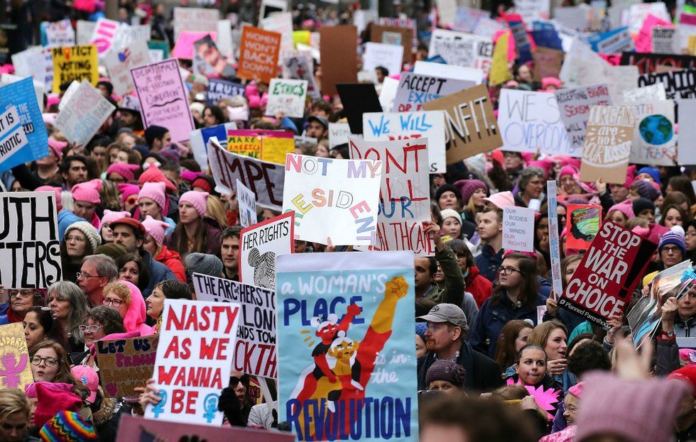 women's march on washington crowd size inauguration