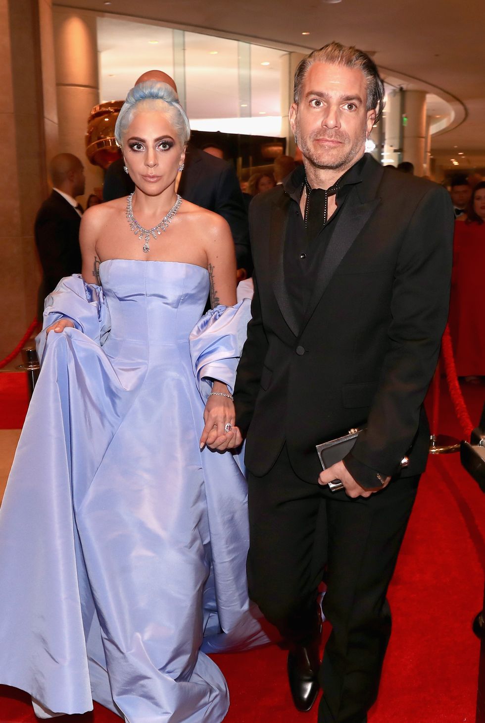 Lady Gaga Brings Her Fiancé Christian Carino to the 2019 Golden Globes