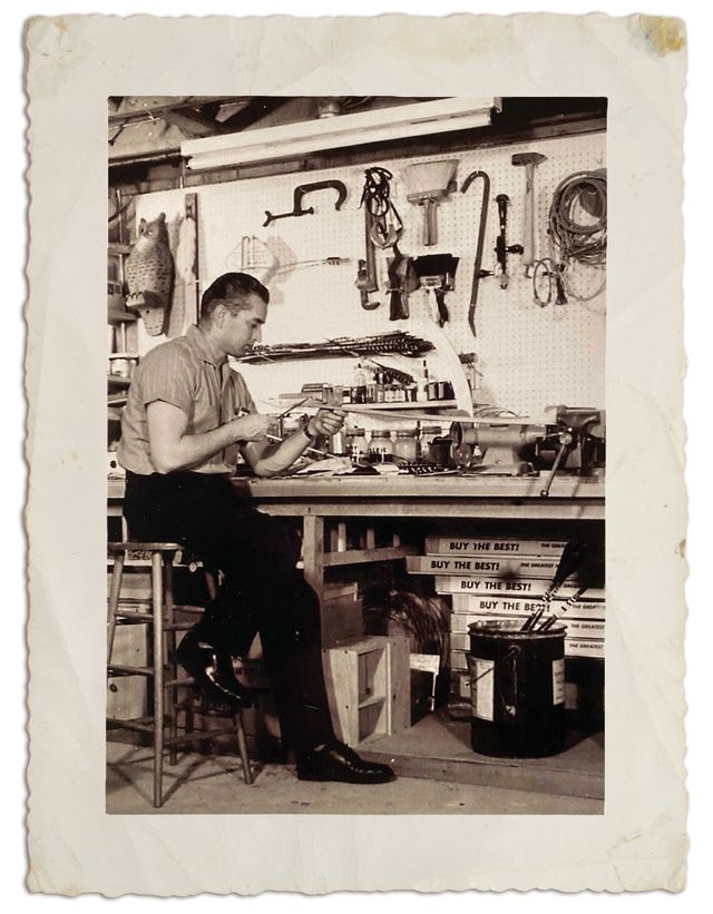 bob swinehart in his workshop