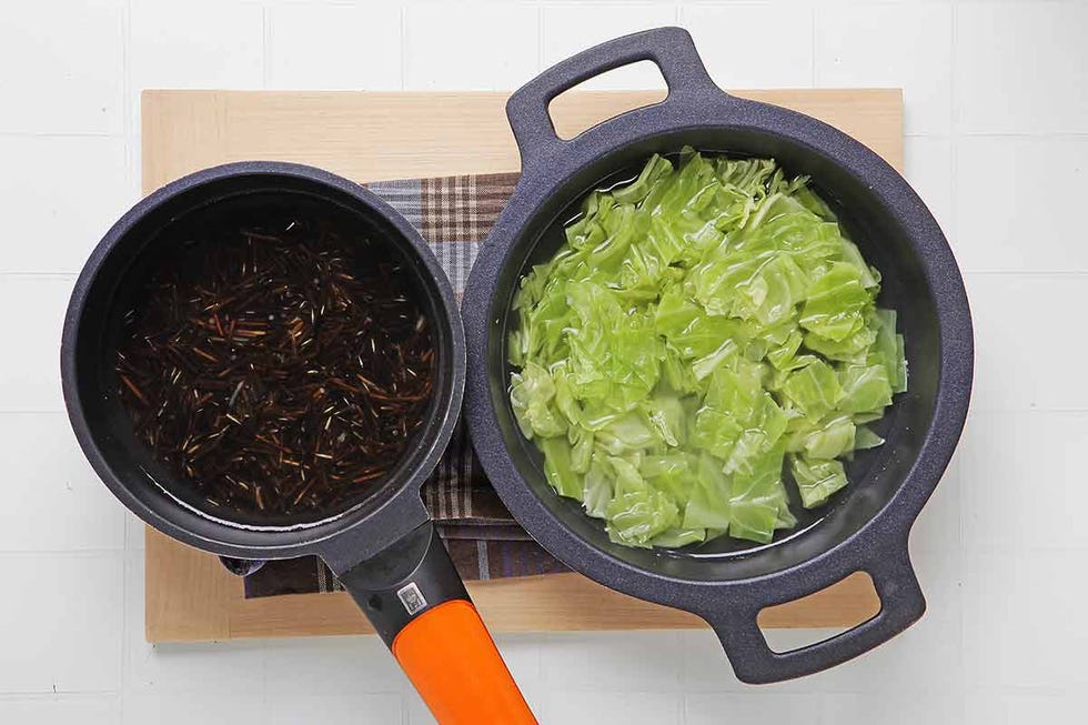 paso 1 de ensalada de arroz salvaje con batata caramelizada