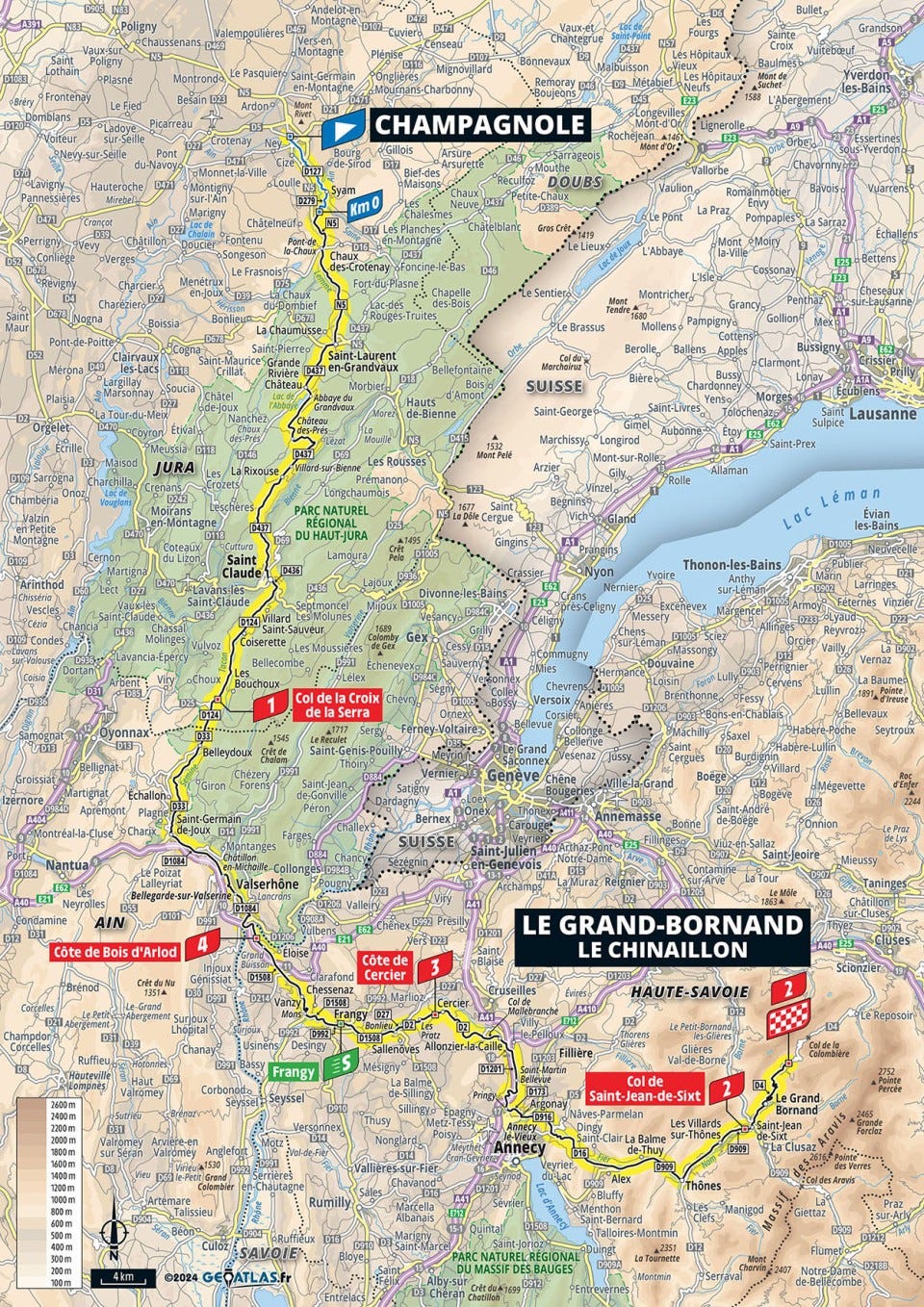 course map for stage 7 of the 2024 tour de france femmes