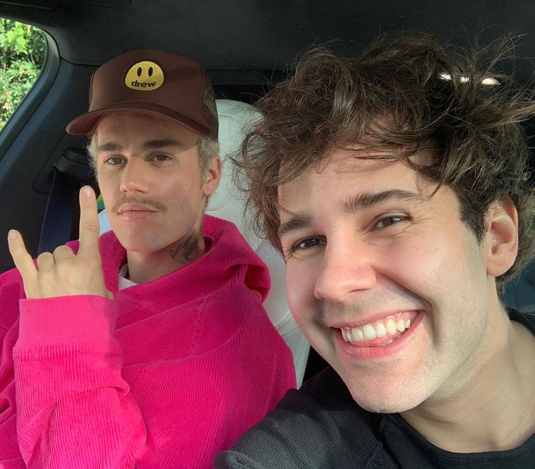 Justin Bieber Once Tickled David Dobrik When They Met At a Club