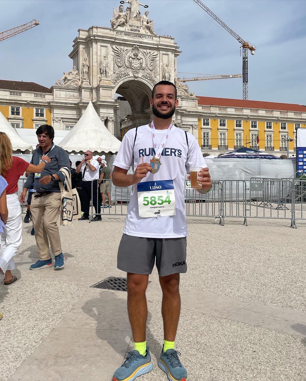 media maraton en lisboa con hoka