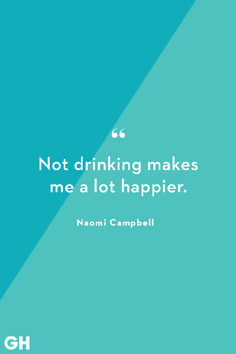 Naomi Campbell Alcohol Quote