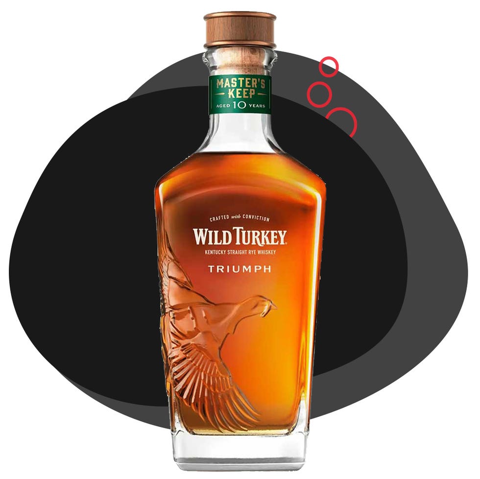 bottle of wild turkey masters keep triumph whiskey