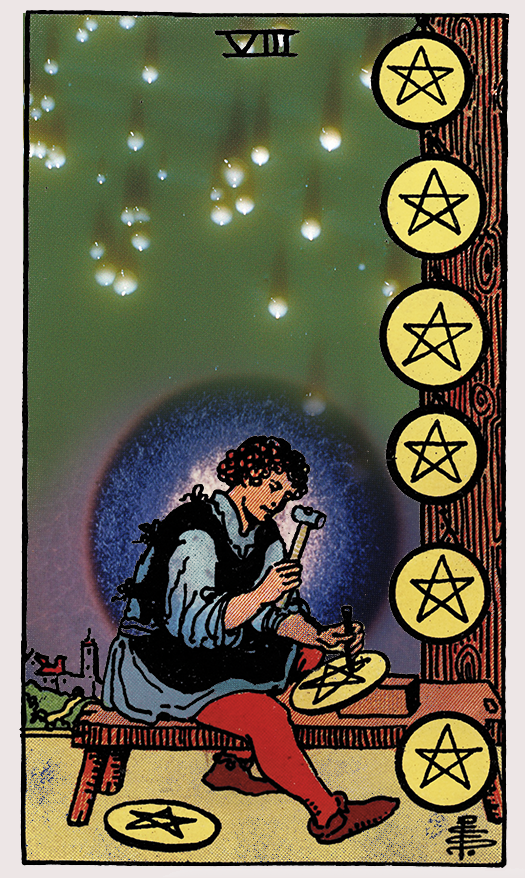 8 of pentacles