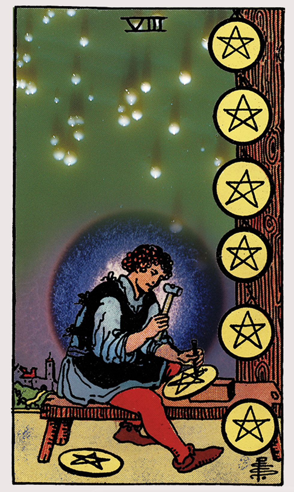 eight of pentacles