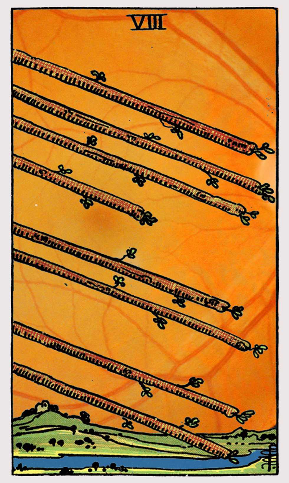 eight of wands tarot card