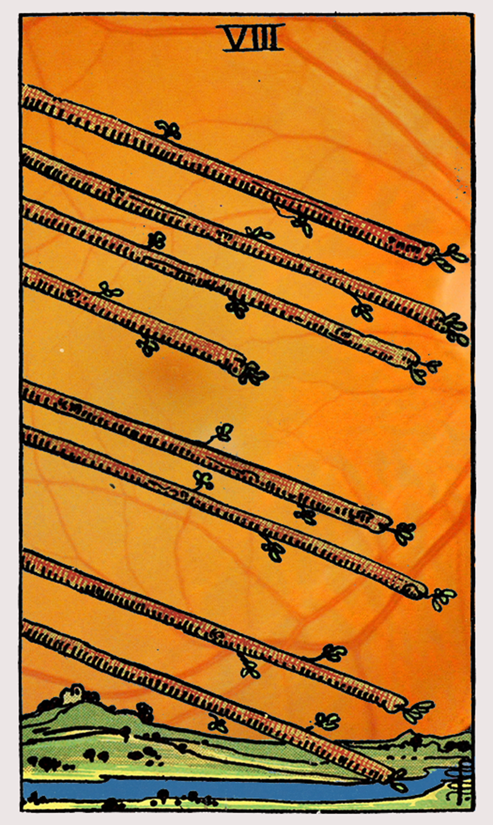 eight of wands tarot card