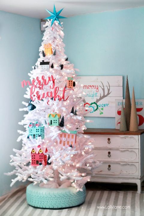 painted tire diy christmas tree stands