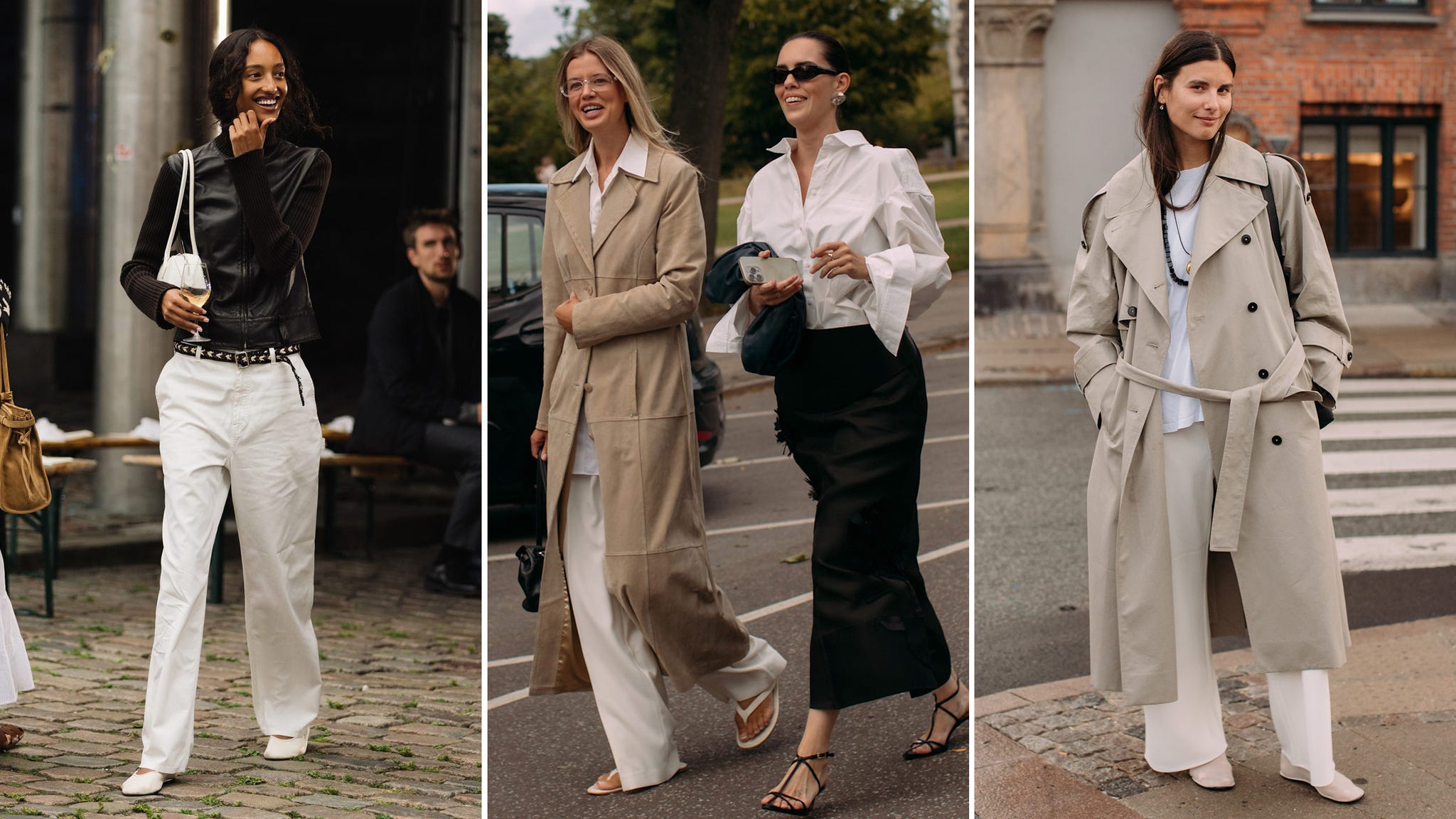 women in minimal clothing at copenhagen fashion week