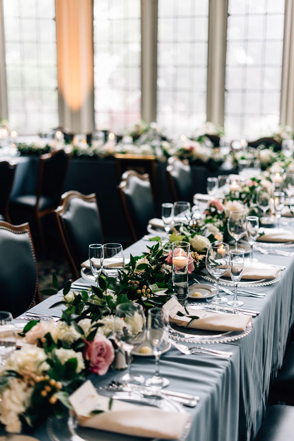 Wedding banquet, Decoration, Rehearsal dinner, Centrepiece, Tablecloth, Chair, Wedding reception, Table, Flower, Floral design, 