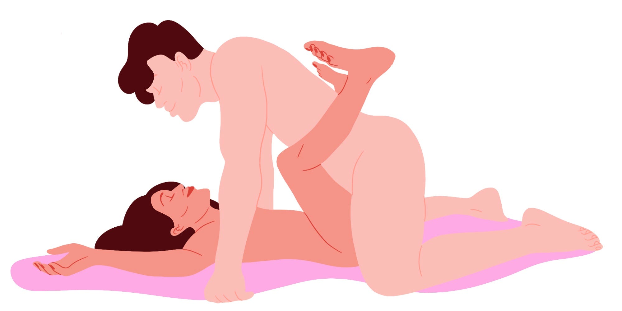 Curved penis positions