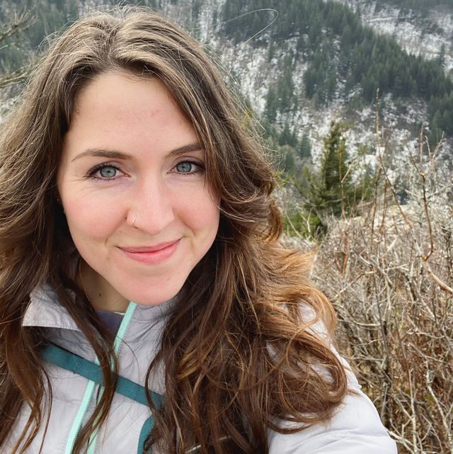 selfie on hiking trail