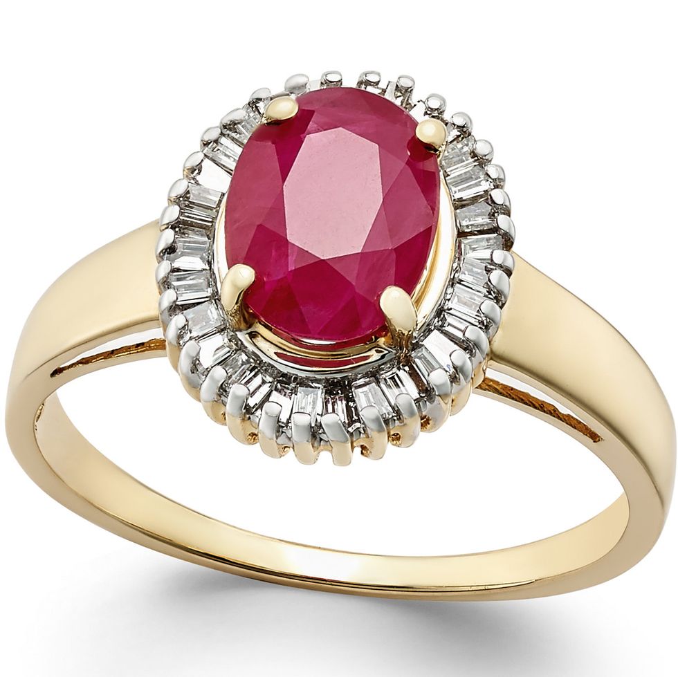 Jewellery, Ring, Fashion accessory, Gemstone, Pre-engagement ring, Engagement ring, Body jewelry, Ruby, Diamond, Yellow, 