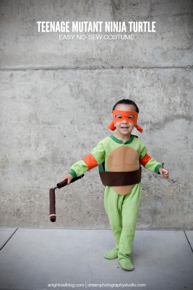 DIY No Sew Ninja Turtle Costume for Girls! - Girl Loves Glam