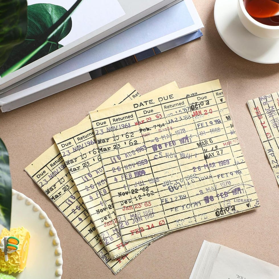 crtiin 50 pcs due date card book club vintage