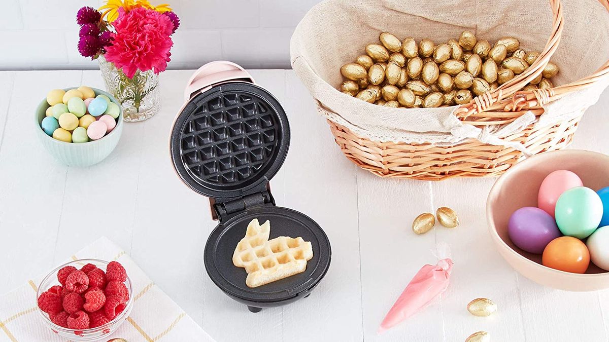 Dash Mini Waffle Maker w/Gift Box Pastel Bunny - Set of 3