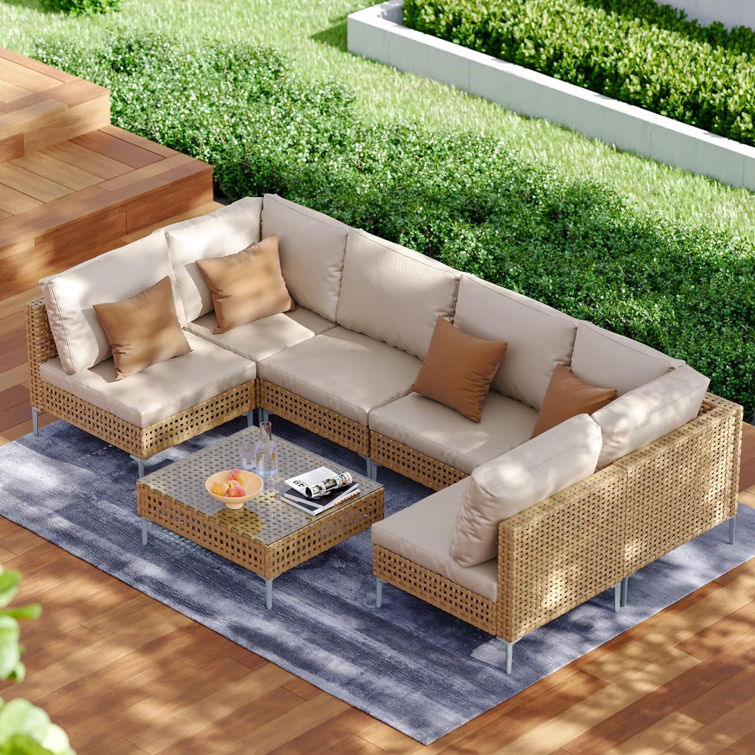 Mainstays outdoor online sectional