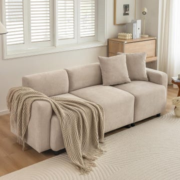 sofa de color beige