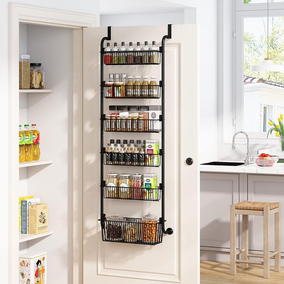 pantry organization ideas over the door storage shelf