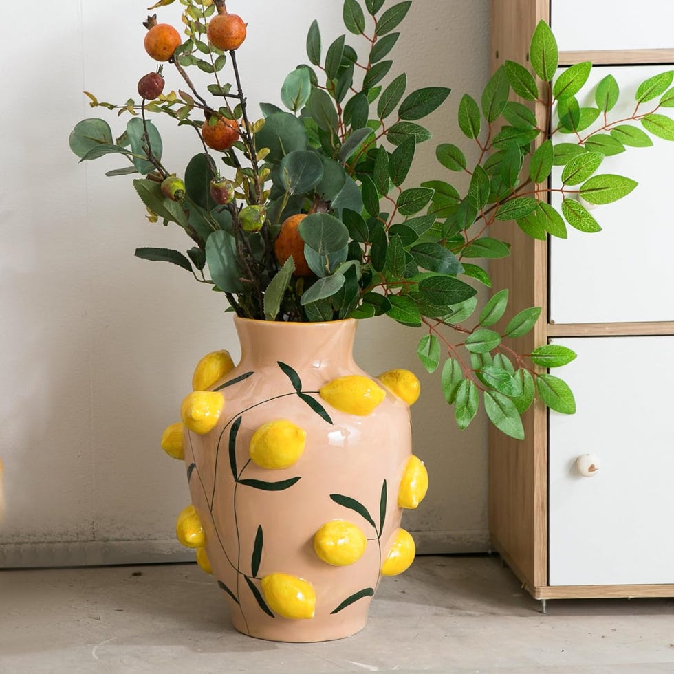 Potted plant with yellow flowers