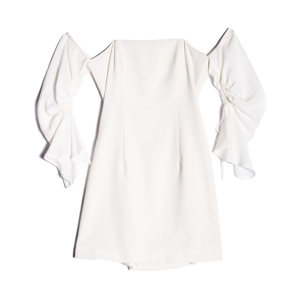 White, Clothing, Sleeve, Blouse, Outerwear, Shirt, Top, Collar, T-shirt, Beige, 
