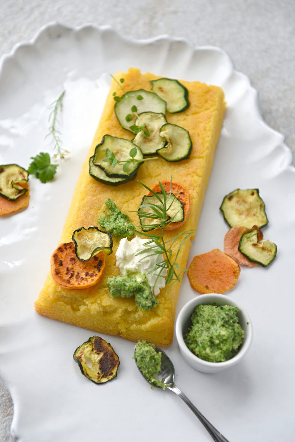 polenta con verduras