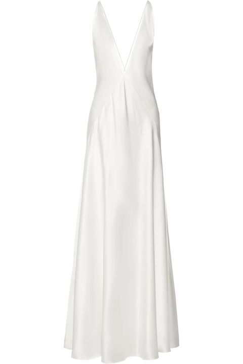 Clothing, Dress, White, Day dress, Gown, A-line, Cocktail dress, Neck, Sleeve, Formal wear, 