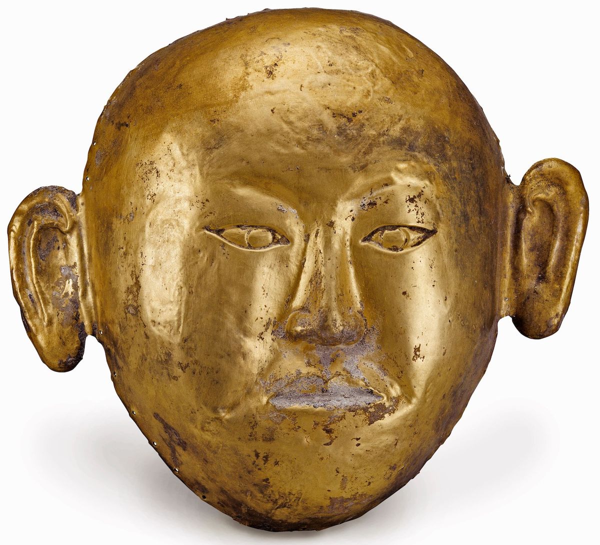 Gouden dodenmasker van de Prinses van Chen die in 1018 op 17jarige leeftijd stierf