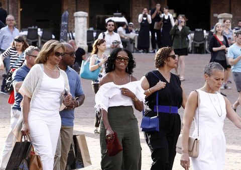 michelle obama in italy