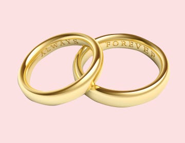 gold wedding bands / rings