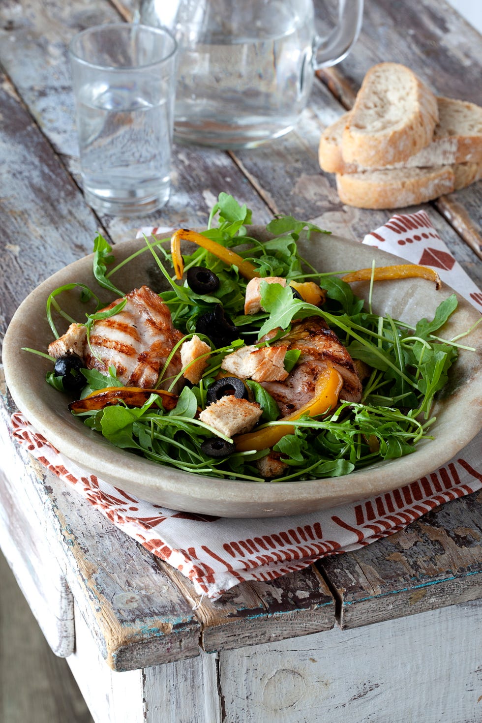 ensalada tibia de pollo