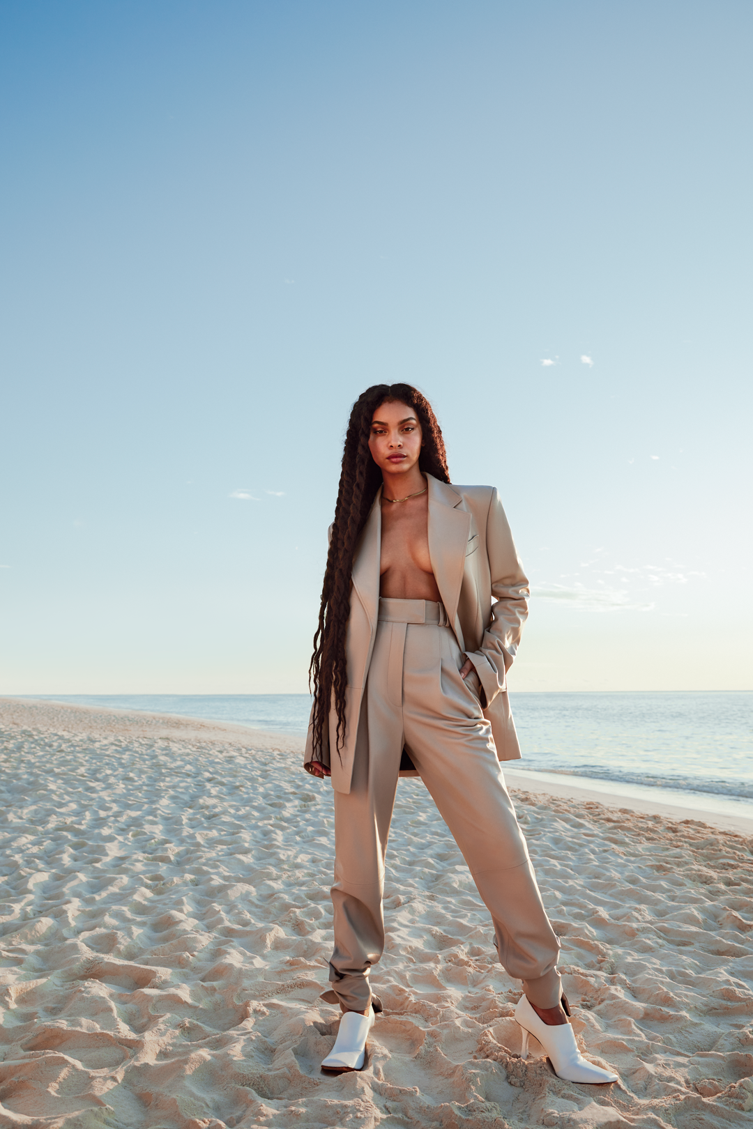 White, Photograph, Clothing, Beauty, Fashion, Pink, Summer, Street fashion, Fashion model, Sea, 