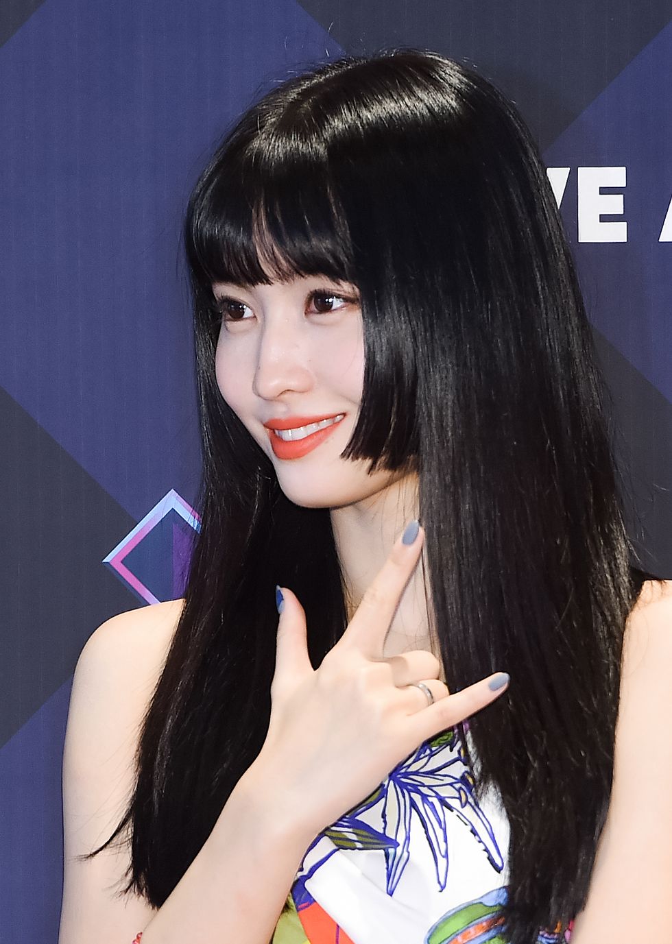 momo of twice attends the rehearsal of m countdown at cj em on april 25th in seoul, south korea photoosen