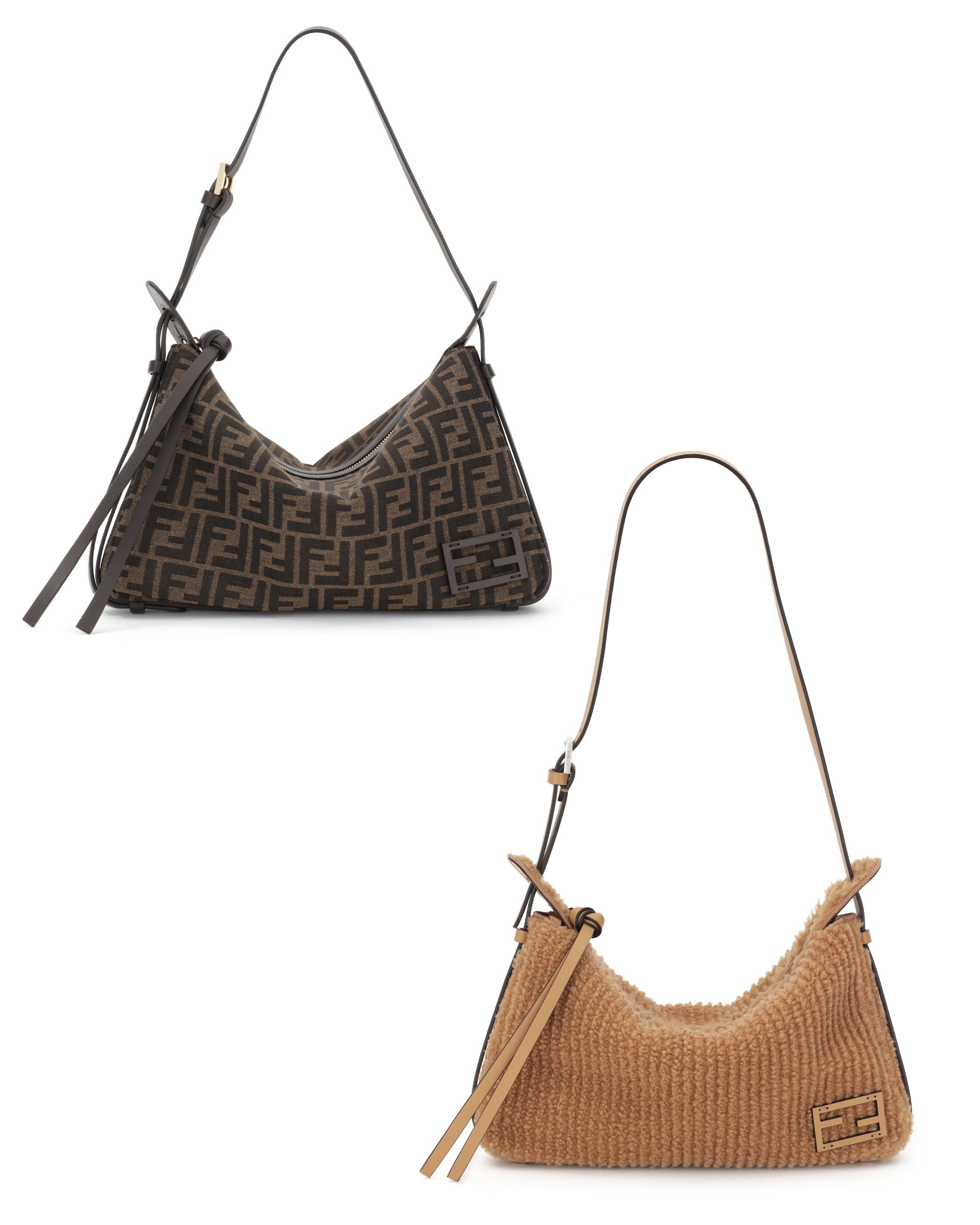 FENDI シンプリーラージハンドバッグ シンプリーフェンディ」のくったり肩掛けバッグが大人レディーに