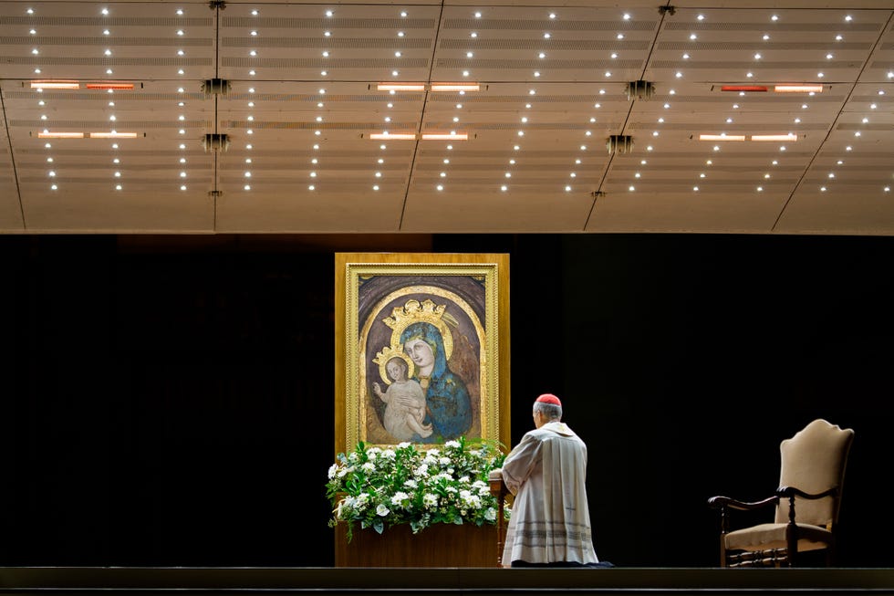 Cardinal Robert Francis Prevost Leads Rosary Prayers For Health Of Pope Francis