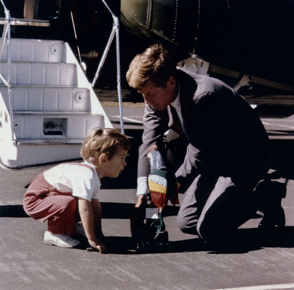 John F. Kennedy with son John-John